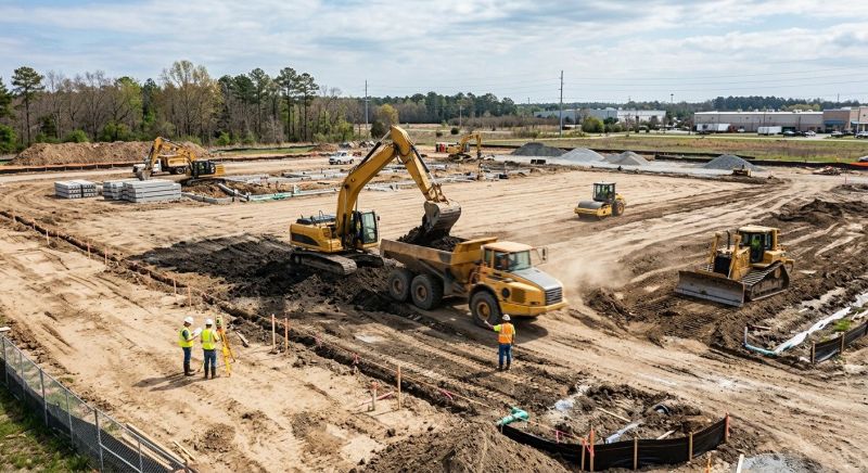 Commercial Land Preparation in Katy, TX
