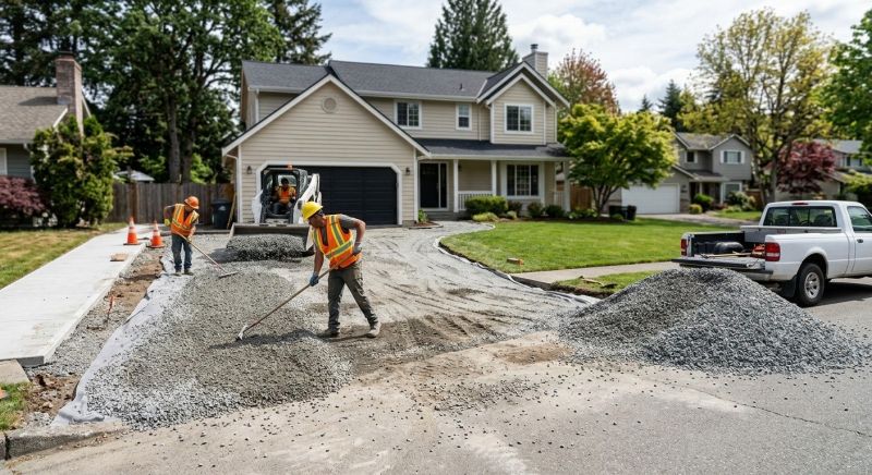 Gravel Spreading in Calvert County, MD
