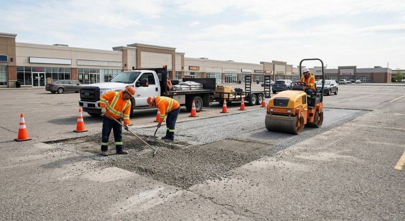 Parking Lot Gravel Repair in Katy, TX